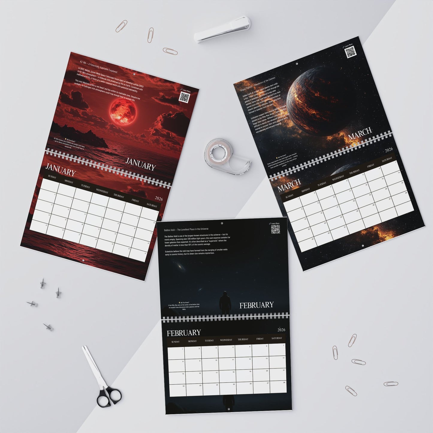 Cosmos Reimagined 2026 Calendar